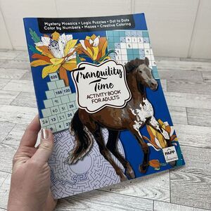 Tranquility Time Adult Activity Book New Dot To Dot Color By Number Puzzles More